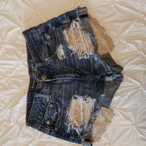American Eagle Hi Rise Festival jean shorts size US 4
